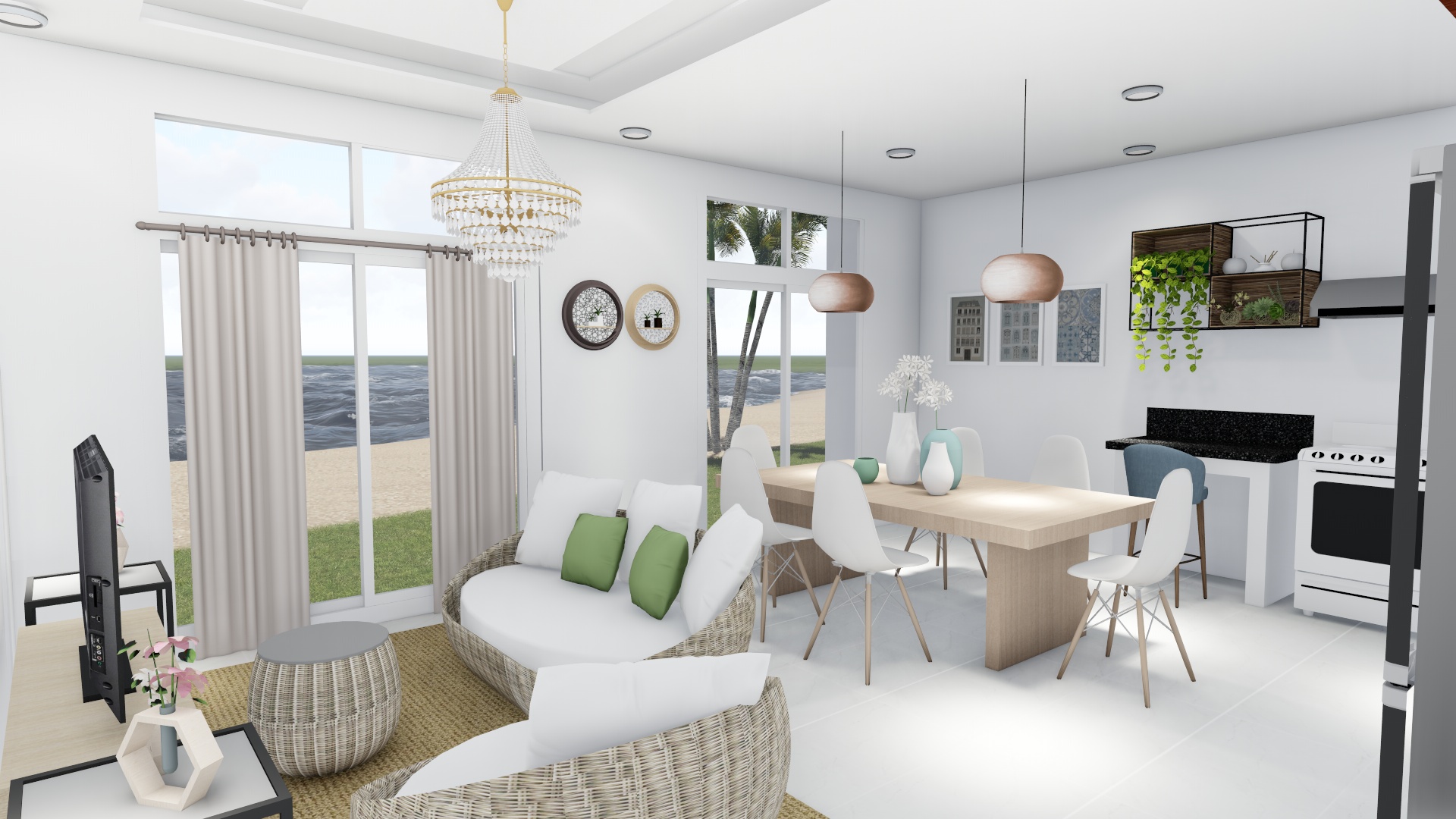 Semi Detached Beach Front