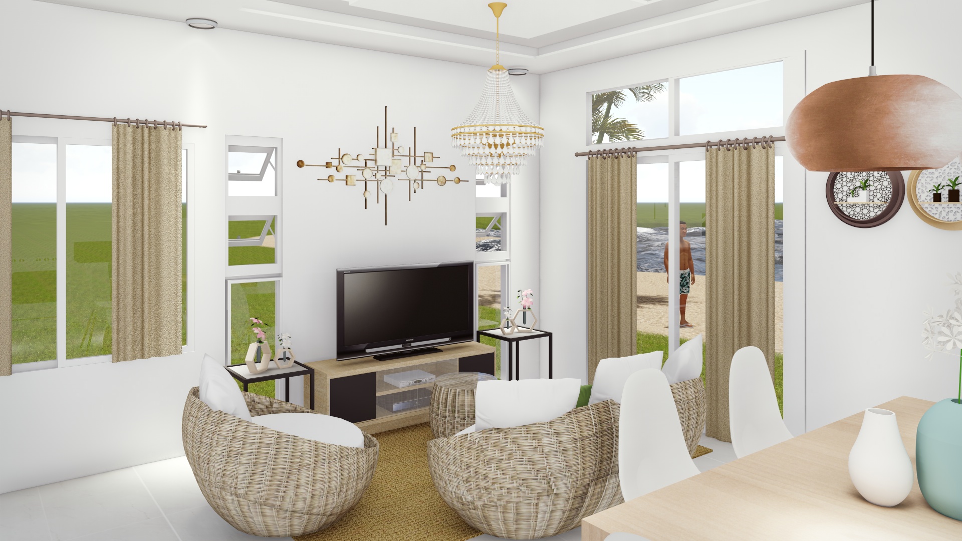 Semi Detached Beach Front
