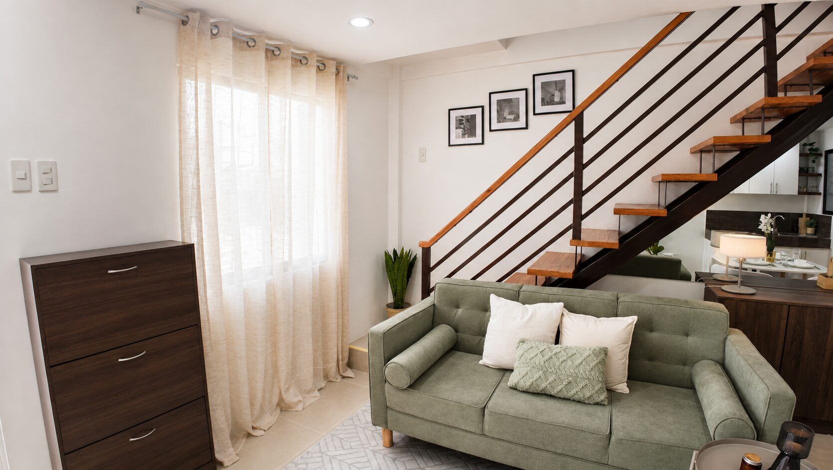 Interior of an economic unit at Arira Homes Babag